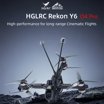 HGLRC Rekon Y6 O4 PRO Quadcopter drone a lungo raggio FPV da 5 pollici - F722 40A AIO O4 Air Unit Pro 2004 1800KV 6S