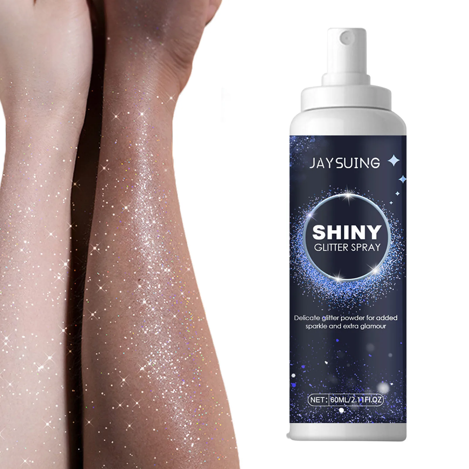 New Hair Body Glitter Spray Sparkly Shimmery Glow Face Highlighter Long