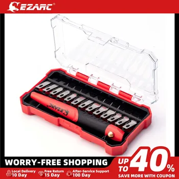 IWork Precision Utility Knife Set Craft Hobby Knife 13pcs Refill SK5 Blades Carving Art Modeling Scrapbooking Sculpture Trimming