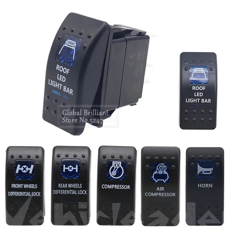 12V / 24V Car Boat Caravan Rocker Switches Waterpoof Rocker Switch Dual