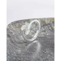 F.I.N.S Original INS Design Fork Spoon S925 Sterling Silver Ring Chic Anti-Allergy Opening Adjustable Finger Fine Jewelry 2