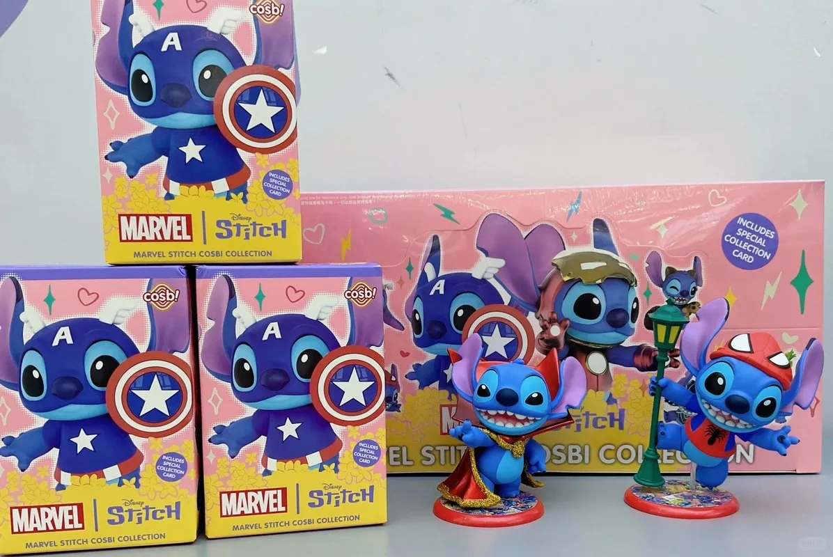HotToys Cosbi Mini Blind Box Figure Stitch As Thor Marvel Disney Licensed Trendy Collectible Toy Movie Gift For Anime Fans - 3