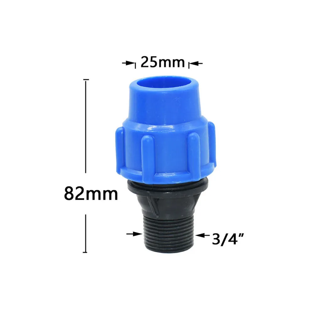 20/25/32/40/50mm PE Tube Quick Connector Elbow Tee Water Splitter Plastic Ball Valve Coupler Farm Irrigation Water Pipe Fittings