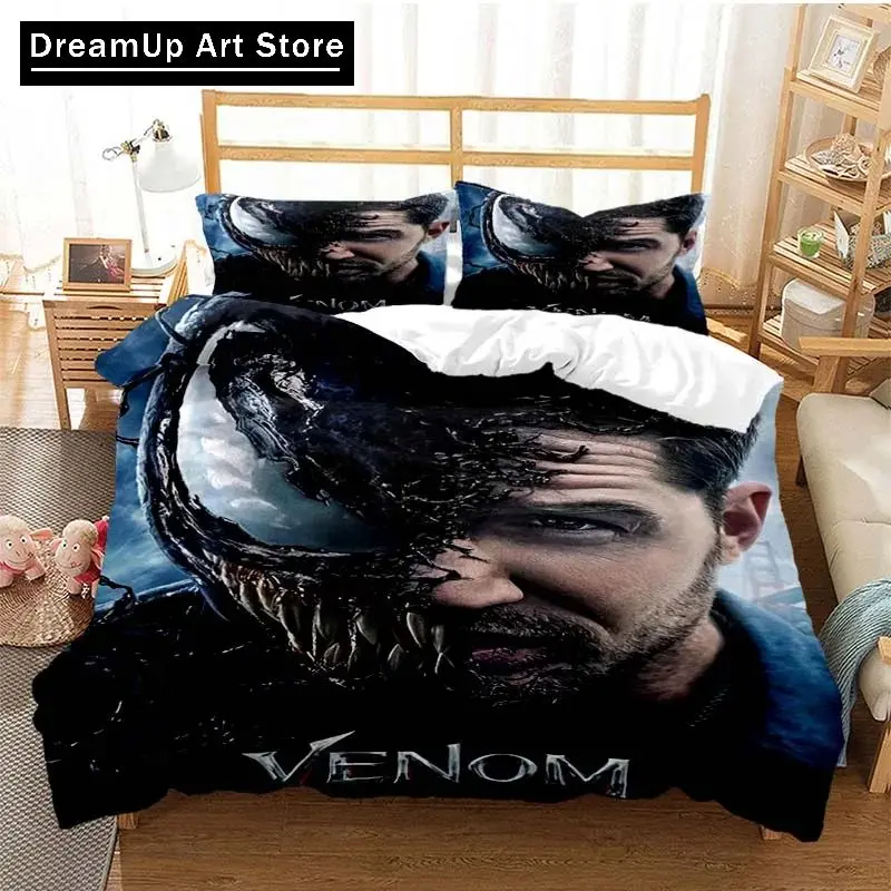 3D Print Fashion Venoms Last Dance Bedding Set Boys Girls Twin Queen King Size Duvet Cover Pillowcase Bed boys Adult Bedroom 3
