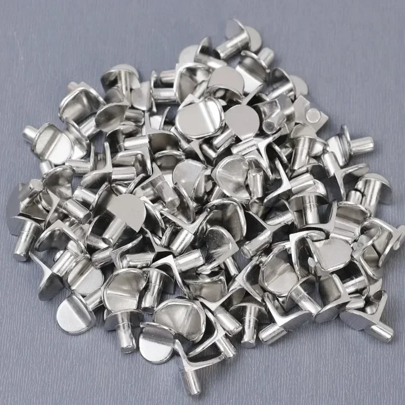Shelf Bracket 60/10Pcs Shelf Brackets Support Studs Peg Pin Shelves Seperator Fixed L-Shaped Cabinet Furniture Shelf Wall-Mount Bracket Holder
