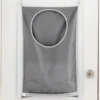 1pc wall mounted laundry storage bag, easy to access circular opening, bathroom wall mounted household clothing storage box 2