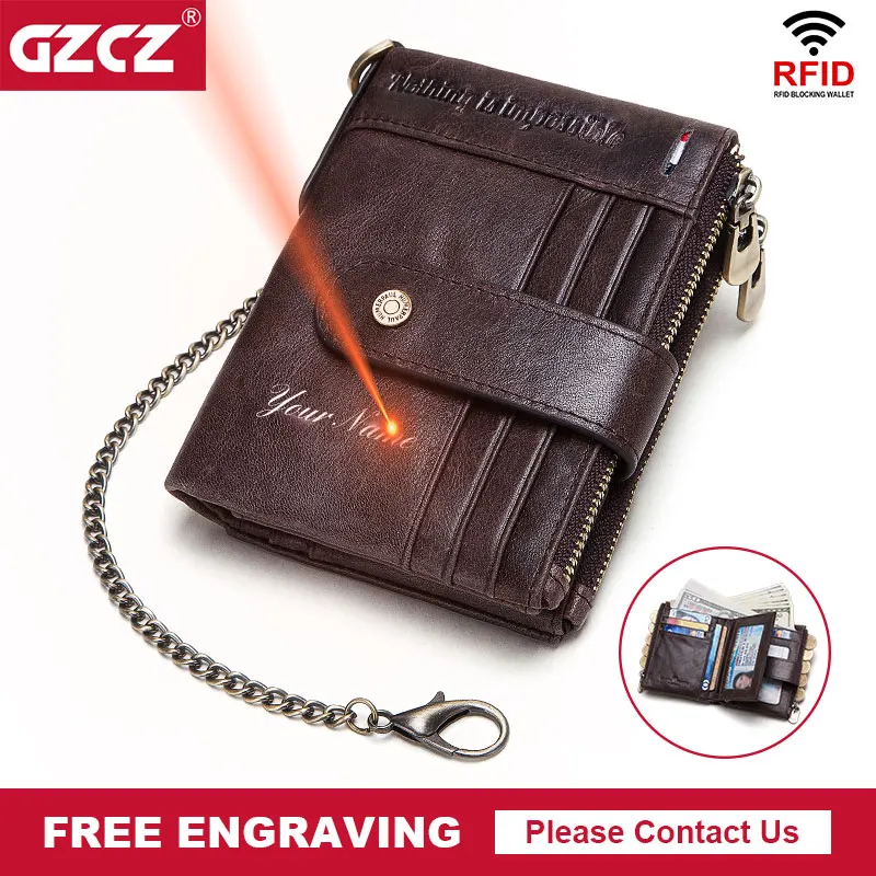 남자에 대 한 정품 가죽 지갑 Hasp Bifold 동전 주머니 RFID 차단 Bussiness 카드 홀더 지갑 최고 품질 클러치 머니 백  Best5