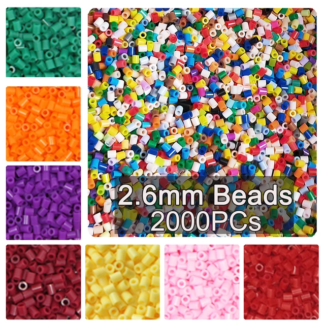 2.6mm Mini Beads 2000PCS Pixel Art Blocks Fuse Beads for Kids Gift Hama  Beads Diy