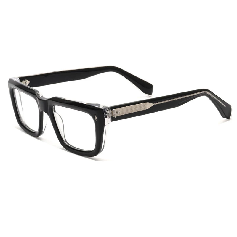 

Top Quality Acetate Frame Eyewear Frame Vintage Square Brand Design Eyeglasses 60257