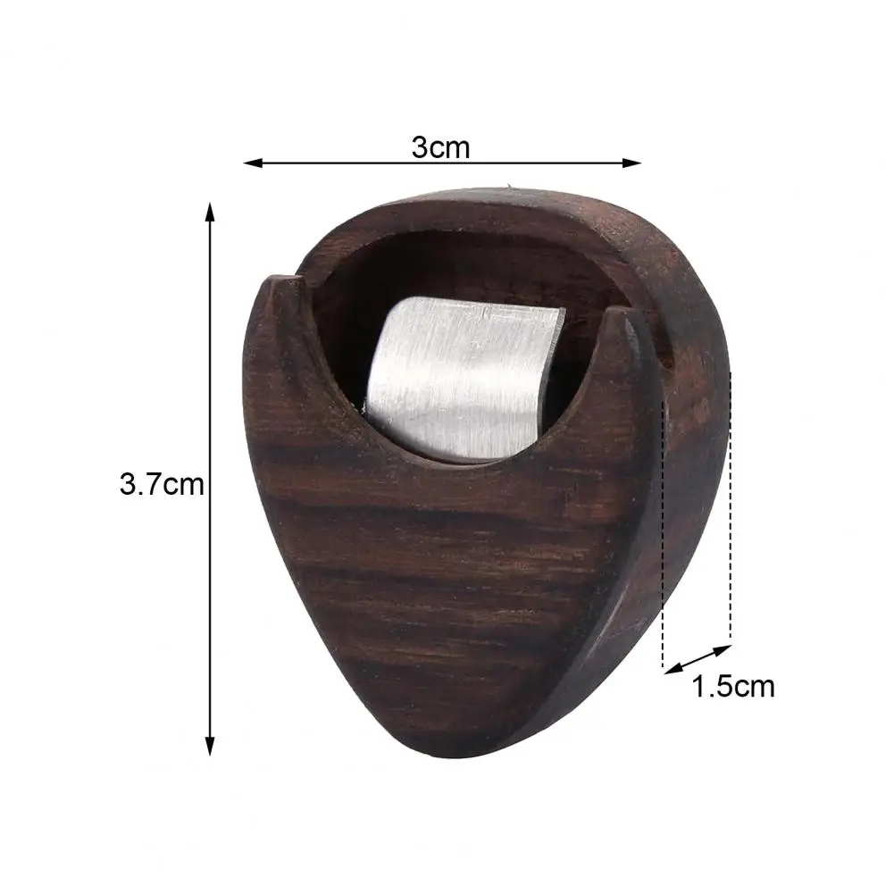 Guitar Picks Container Wood Broken-proof Desktop Decoration Guitar Pick Plectrum Storage Box Picks Box Clear Lines