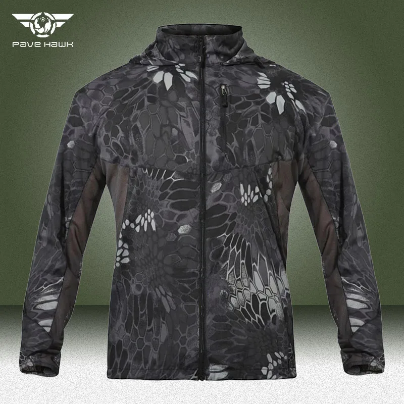 

Summer Lightweight Tactical Jackets Men Military Outdoor Waterproof Quick Dry Windbreaker Coats Elasticity Hooded Skin Jackets