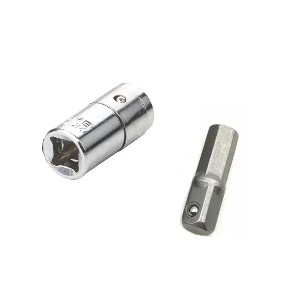 Electric Screwdriver 1/4" 6.35mm Hex Shank To 4mm Socket Driver Bit screwdriver bit holder +1/4 Ratchet Socket Adapter Hex Bit Holder screwdriver socket adapter
