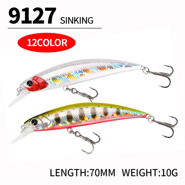 70mm 10g Sinking Minnow Japan Popular Lures Fishing Bait Lure for