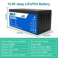 EASUN POWER-Batterie Rechargeable au Lithium VEFEPO4, BatBR Pack pour Camping-Car, Solaire, Pas de Taxe, 50Ah, 100Ah, 200Ah, 12V, 24V, BMS 4