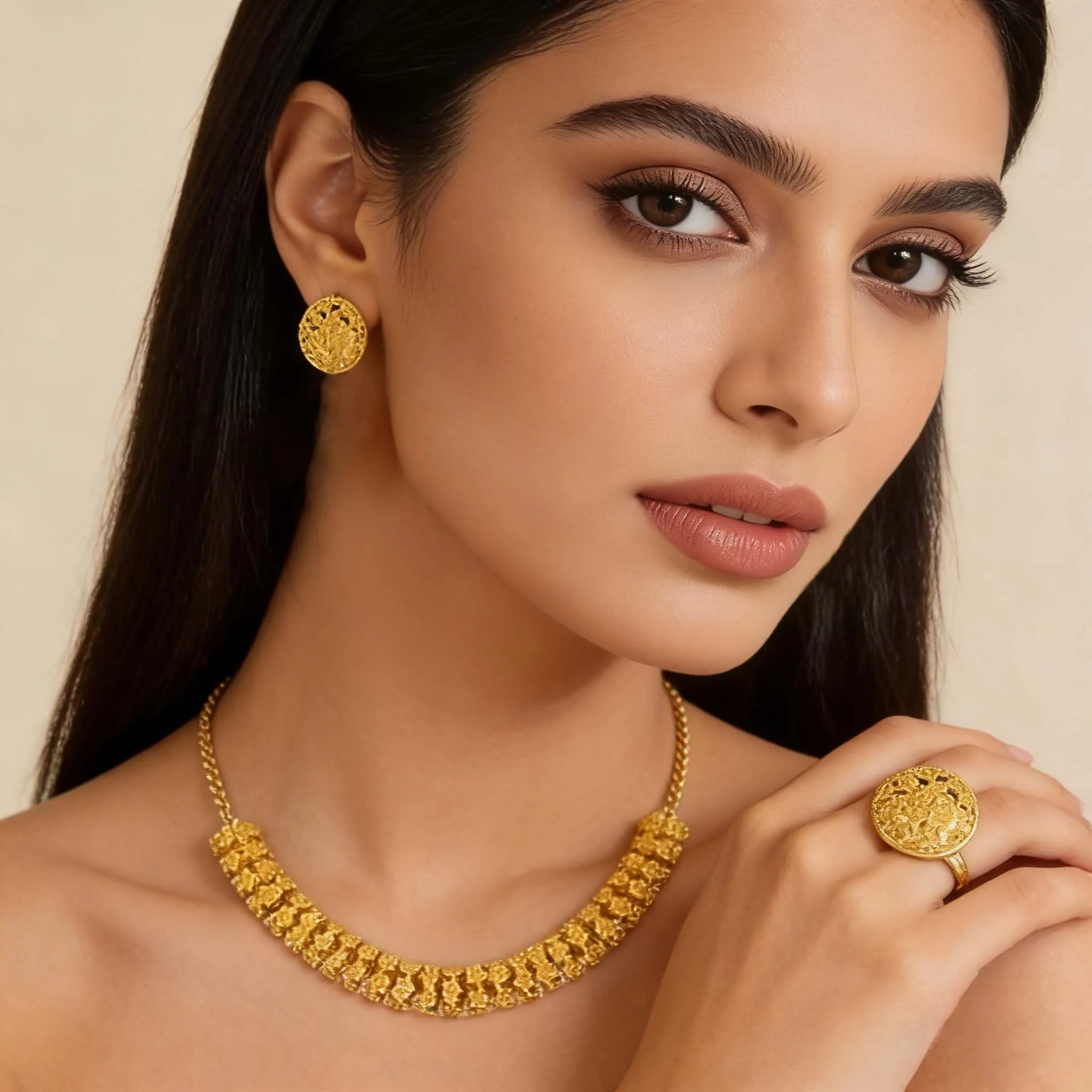 Women’s Jewelry Set Dubai High-quality Luxury Jewelry New Trendy African Women Jewelry Brazilian Bold Jewelry Set Wholesale - 2