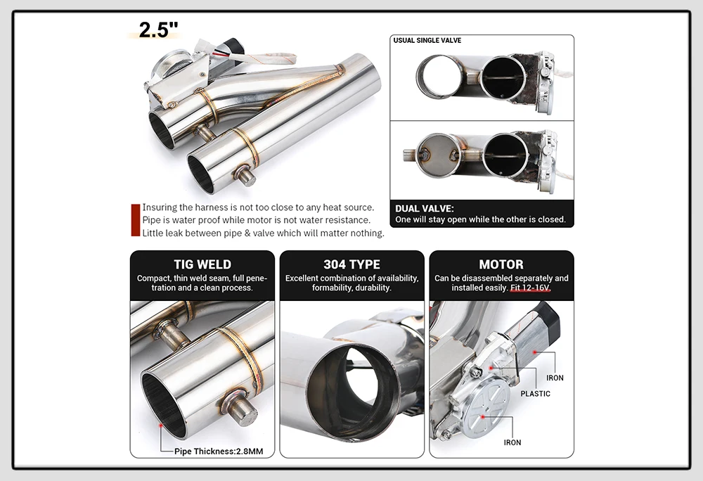 Inoxidável, E-Cut Out, Dual-Valve Remote, Sem Fio, 2 