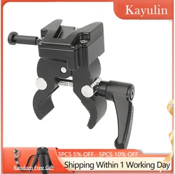 Kayulin Camera Super Clamp With Universal V-Lock Mount Quick Release Adapter For Sony DSLR Camera Battery Photo Studio Accessory
