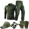 Tactical Suits Milit Uniform Outdoor Camo Suit Hunting Shirts Pants Men Safari Fishing Trainning Airsoft Paintball Clothes Sets 2