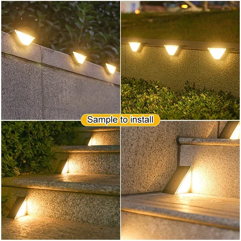 Solar Pathway Lights Waterproof Upgraded Walkway Landscape Outdoor Driveway Auto On/Off Lights for Yard Lawn Patio 3