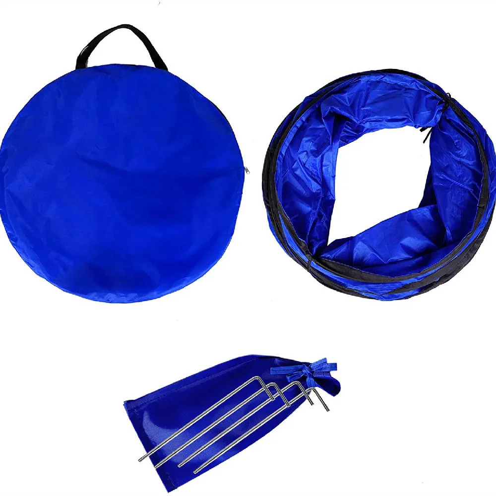 Pet Agility Training Tunnel Folding Crawling Tunnel Cat Dog Channel Pet Outdoor Sports Training Supplies Toy