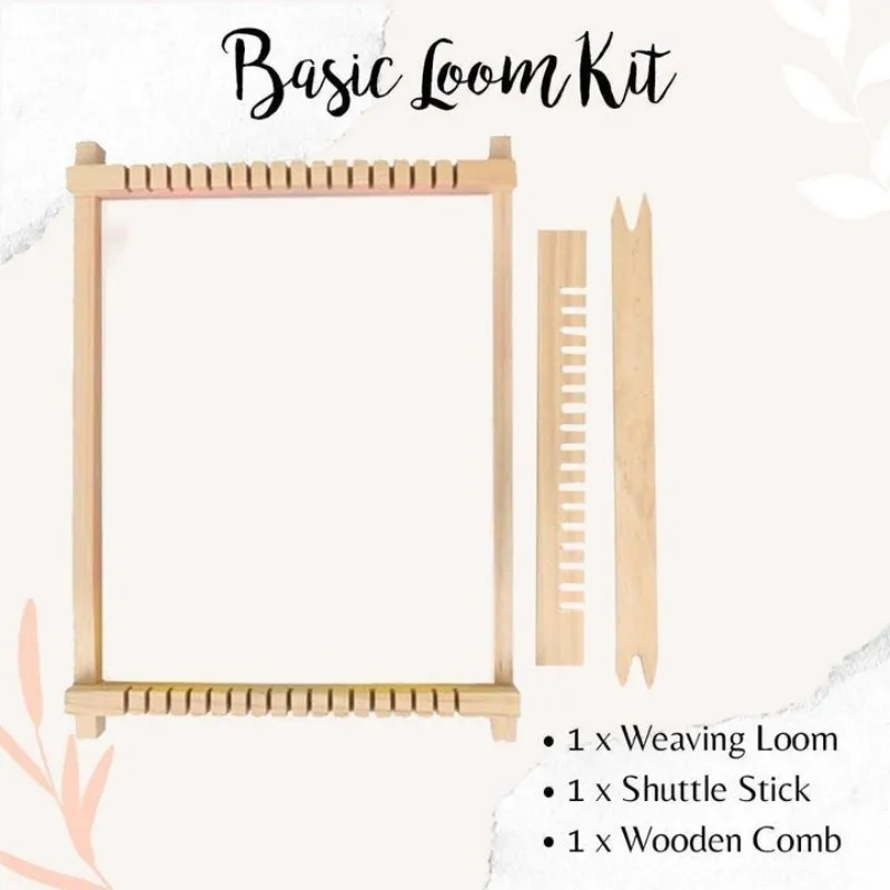 20cm Wooden Weaving Loom Starter Kit Hand-Woven DIY Woven Set Household Tapestry Scarf Multifunctional Loom Sewing Machine knitting loom