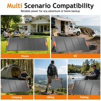 Chargeur solaire portable CHUBAN 400W 200W, kit de panneau solaire pliable pour stations d'alimentation Jackery, Bluetti, Ecoflow, camping-car, camping, terrasse 8