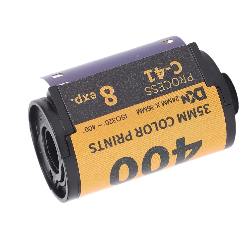 8매/18매 카메라 컬러 필름 ISO 320?400 광폭 노출 카메라 컬러 네거티브 필름(135 카메라용 보관 케이스 C41 포함)