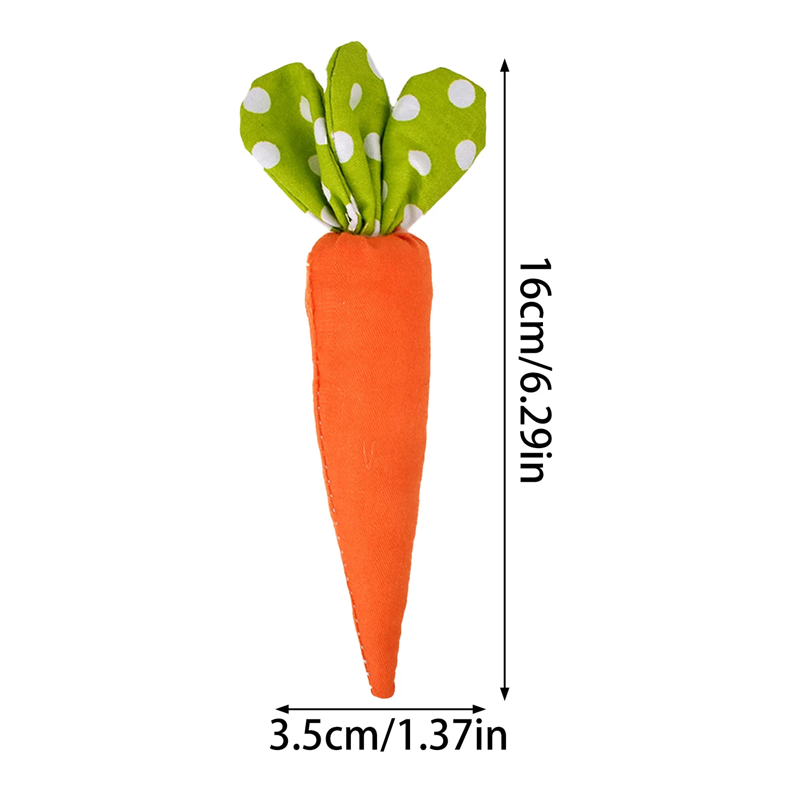 Easter Simulated Carrot Ornament Fabric Carrot Decoration Ornaments for Easter Party Cute Festival Home Decor Props 5pcs