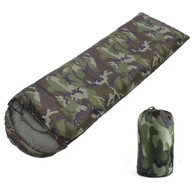 Sac de couchage de camping en coton de qualité, style enveloppe