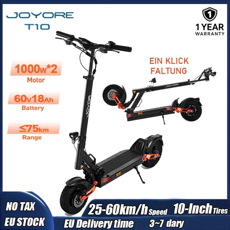 Hulajnoga JOYOR T10 z EU za $498.2 / ~1915zł