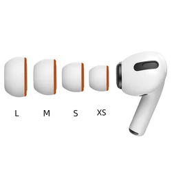 High-Comfort Memory Foam Ear Tips with Silicone Covers (2-Pack) for Wireless Earphones (XS)