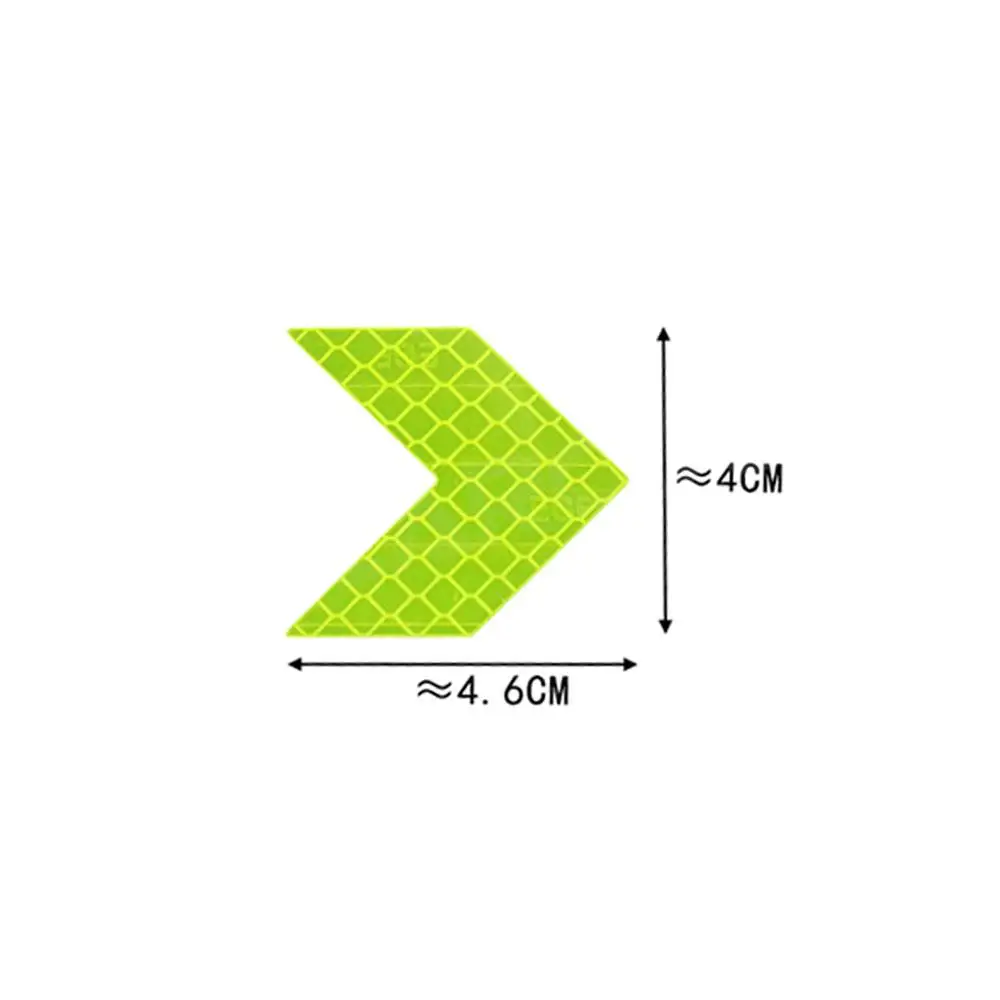 Reflective Tape 10PCS Arrow Reflective Adhesive Tape Sticker Decal Safety Caution Warning For Truck Motorcycle Bicycle Moulding