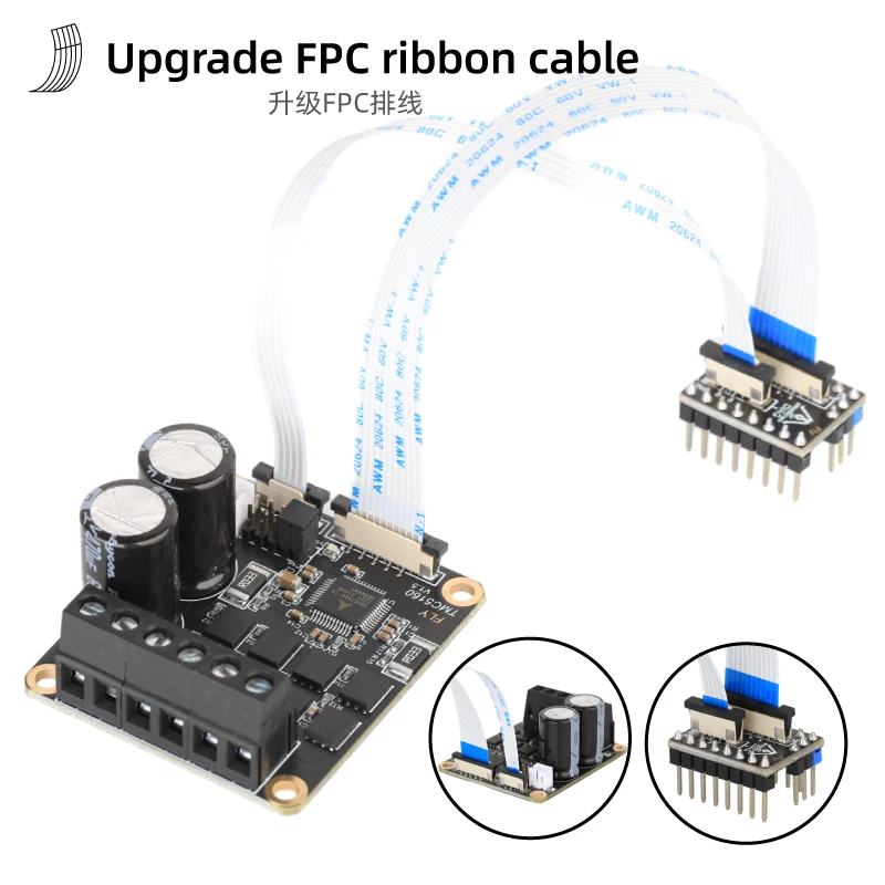 Mellow Fly Stepper Motor Driver Stepstick Spi Silencioso Marlin Klipper Rrf Peças de Impressora 3d 24v 48v hv Tmc5160 Pro V1.2 - Imagem 2