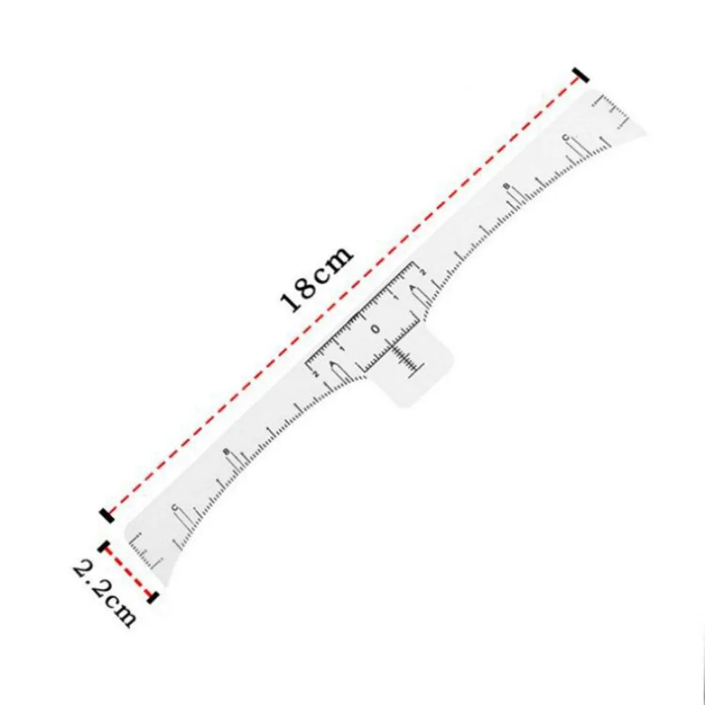 100개입 전문가용 눈썹 자, 마이크로블레이딩 눈썹 모양 만들기, 대칭적 배치, 정확한 측정