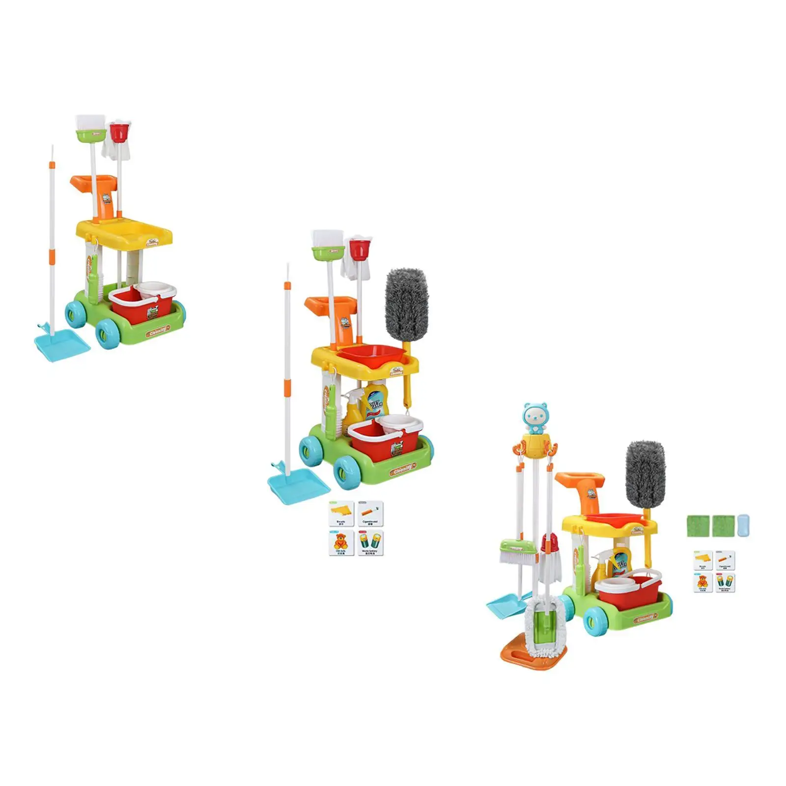 Kids Cleaning Toy Role Play Cleaning Role Play Housework Toy Sweeping for Children for Ages 3+ Years Old Children