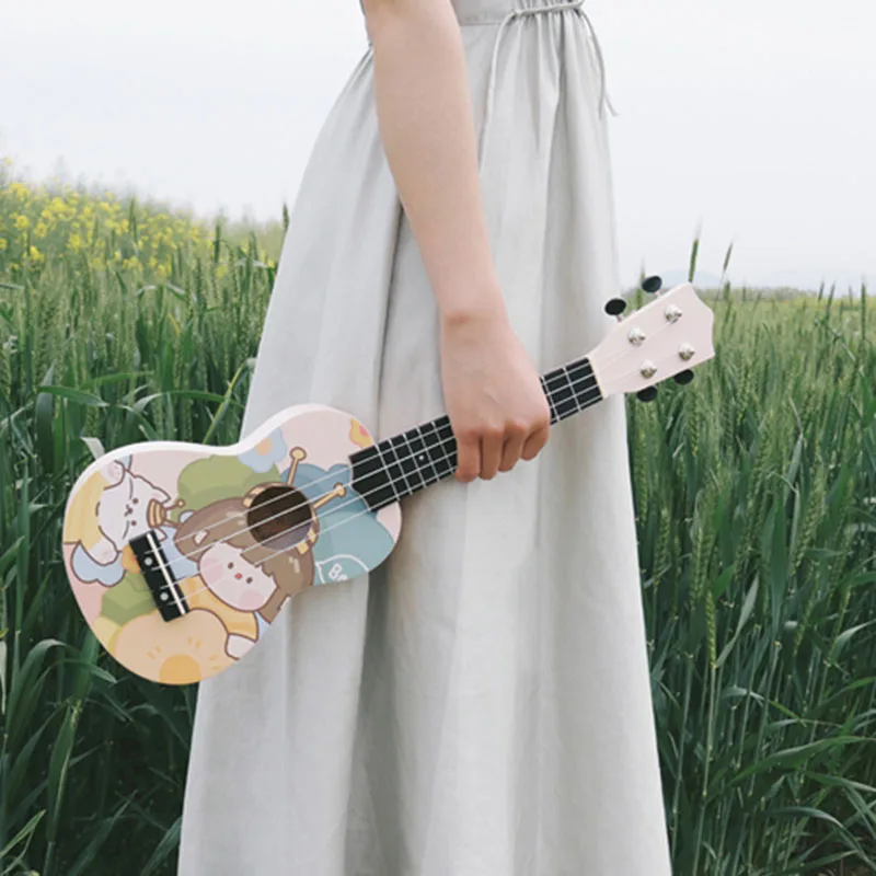 

Machine Heads Learn Ukulele 23 Inch Guitars Real Ukulele Concert Bass Guitar 4 String Pink musical instruments violao music