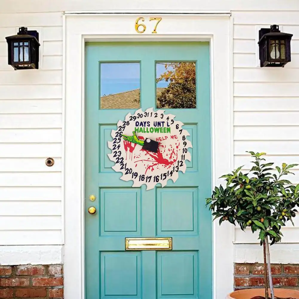 

Календарь с обратным отсчетом для Хэллоуина, деревянный календарь с обратным отсчетом, декорация для праздника