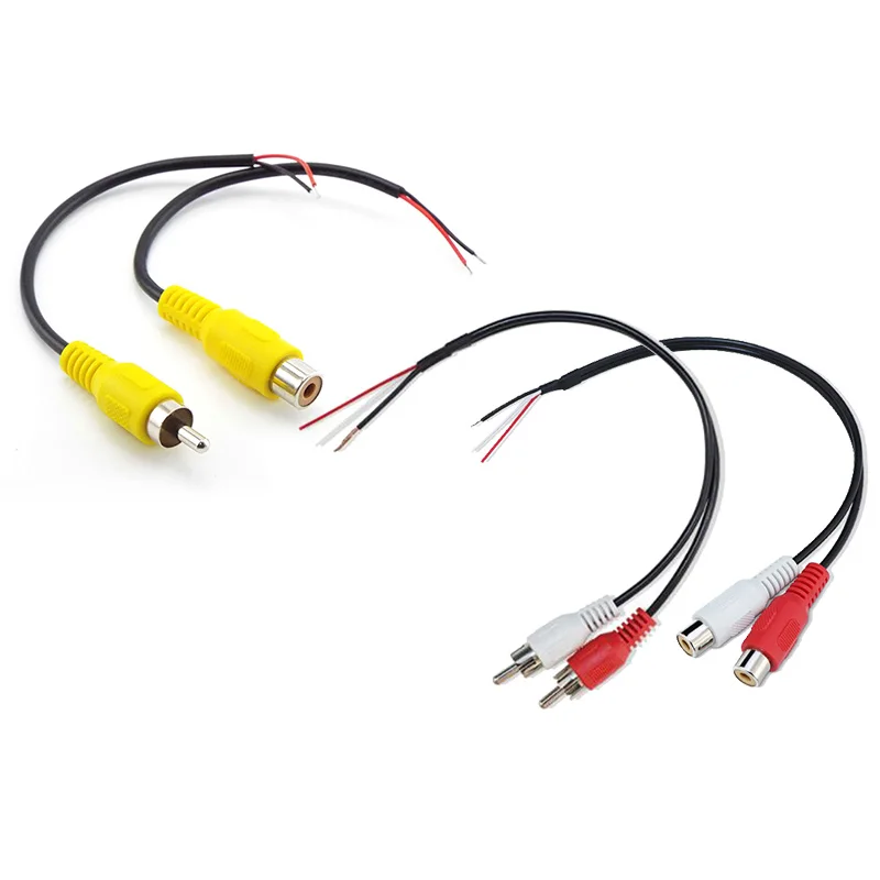 10 Cavi RCA Maschio Pigtail 20cm: Il Collegamento Perfetto Per Il Tuo Stereo Fai Da Te!