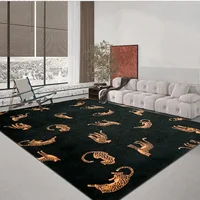 Light Luxury Leopard Living Room Carpet Large Area Home Decoration Coffee Tables Plush Mat Fashion Bedroom Rug ковер Tapis 러그 1