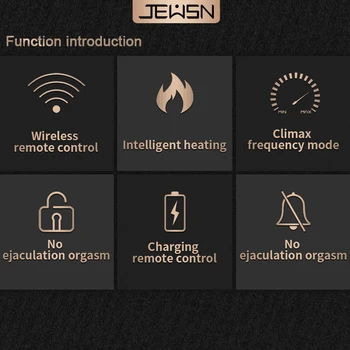 JEUSN Anal Sex Toys Vibrator Male Masturbation Prostate Massage Penis Ring Heated Wireless Remote Control Sex Machine Adult Shop 2