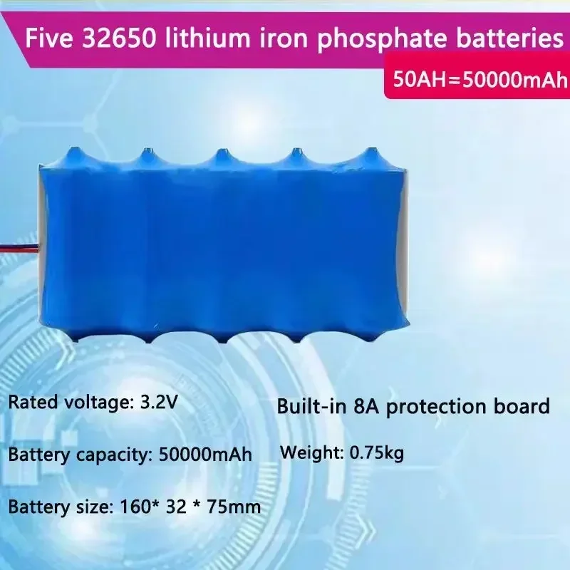 

32650 New 3.2V Lithium Iron Phosphate Large Capacity Battery Special Solar Light with Guard Board Courtyard Light