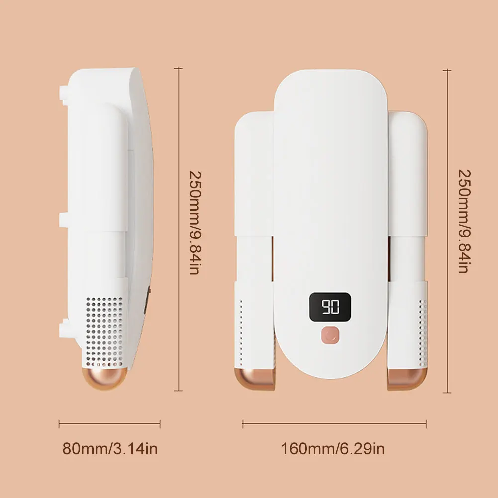 Foldable Shoe Dryer Shoe Deodorizer Dryer Portable USB Charging Electric Shoe Drying Machine Timing for Boots Sneakers Gloves 6