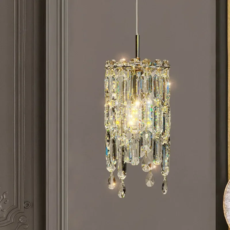

Modern Crystal Chandelier Dining Room Round Home Decor Lamp Gold/Chrome Luxury Indoor Lighting Pendant Bedroom Light Fixture