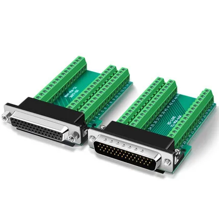 Linha Macho Fêmea Conector para Terminal Adaptador D-sub Conversor 44 Pinos Plug Terminal Placa Módulo de Sinal Peças Db44 44pin - Imagem 6