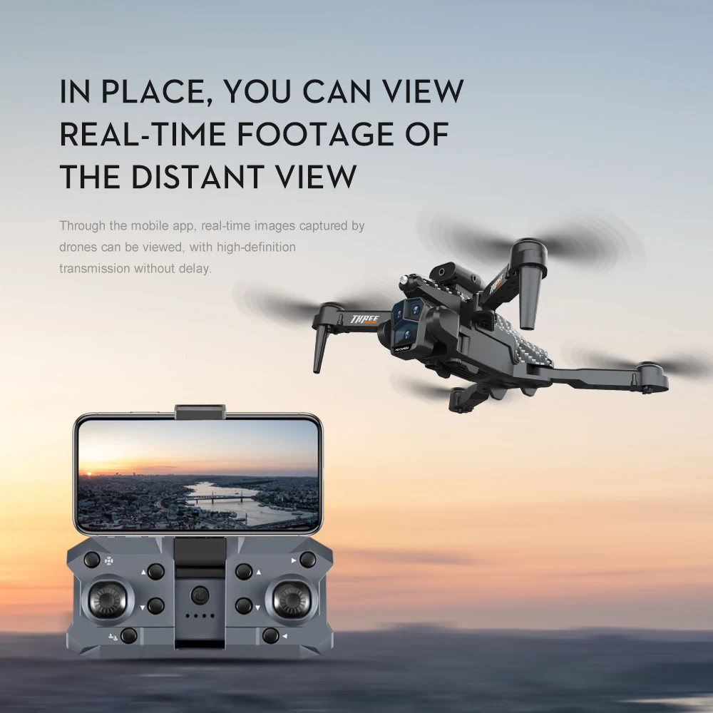 K10 MAx Drone, real-time footage of distant view can be viewed through the mobile