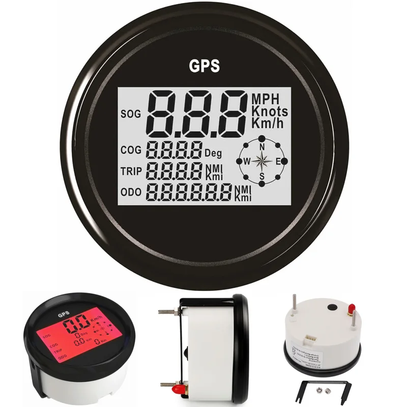 SpeedChartsOdometers85mmDigitalGPSSpeedometers0999KmHMph