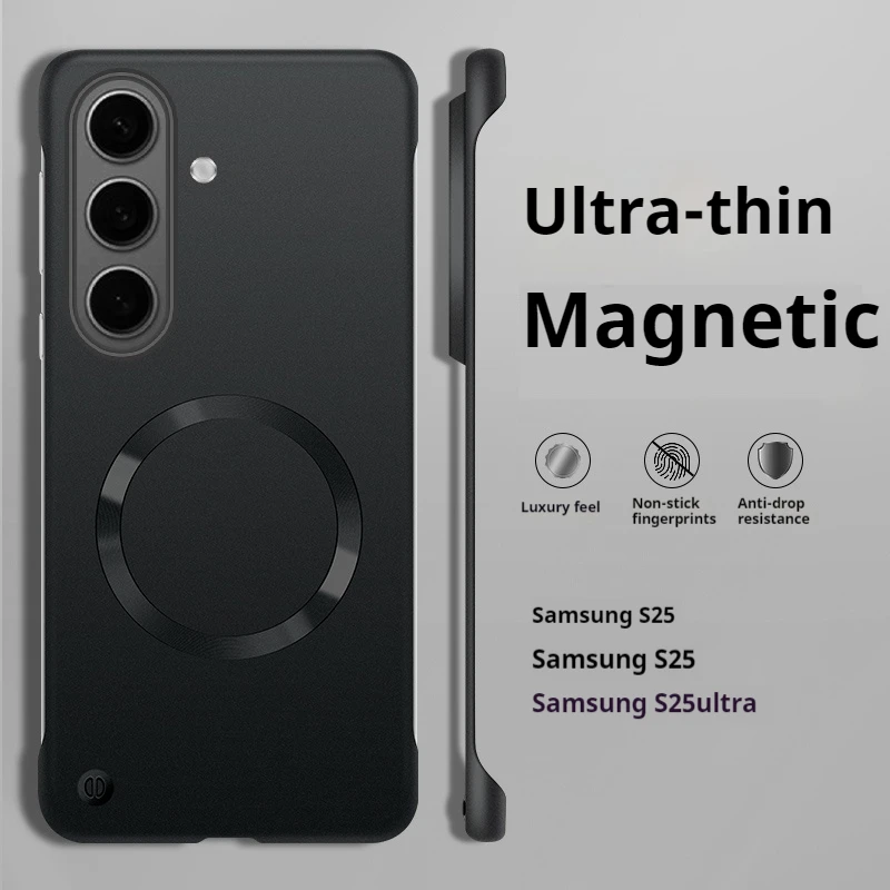 Frameless Ultra Thin Matte Magnetic Case - Protective Hard PC Back Cover