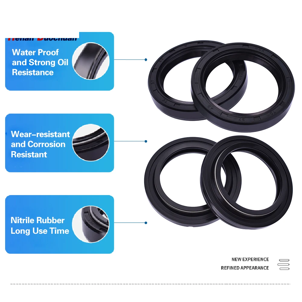 

37x49x8 Motor Bike Front Fork Oil Seal 37 49 Dust Cover For DERBI TERRA EU3 125 For HARLEY DAVIDSON XG750 STREET XG 750 45500209