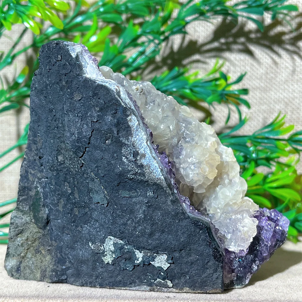 Crystal Natural Cluster Amethyst Free Form Specimen Stone Quartz  Mineral Gemstones Minerals Spiritual Ornaments Home Decoration 3