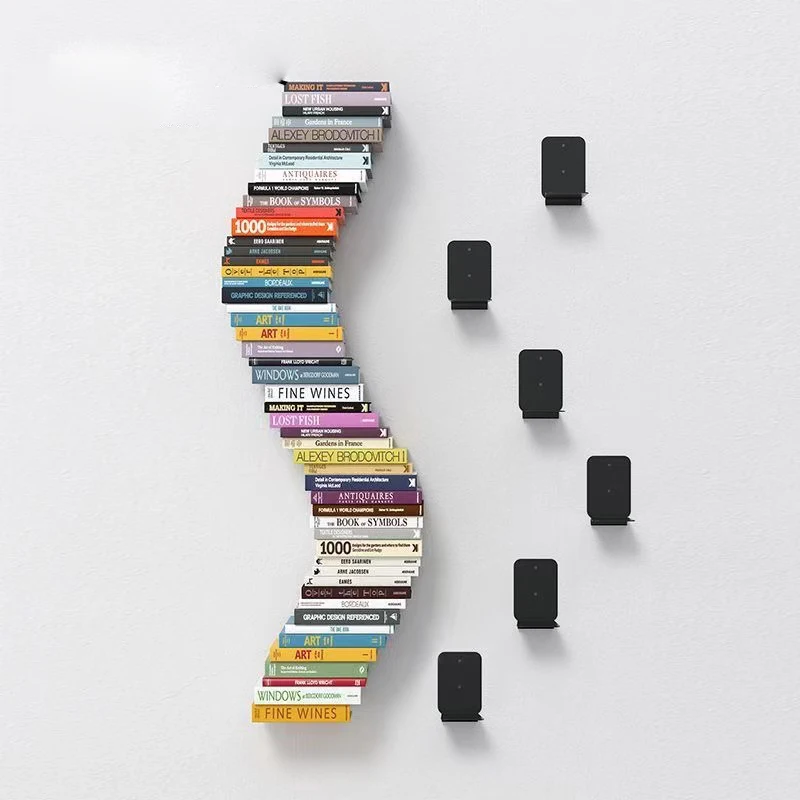 

Invisible Floating Bookshelf Shelves Wall Mounted Book Organizer Living Room Wall Ledge Book Storage Bracket